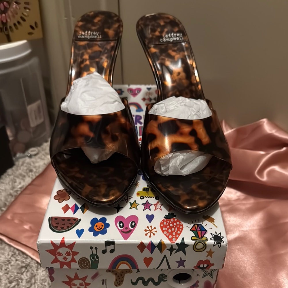 Jeffrey Campbell Brown Mules with Sleek Design